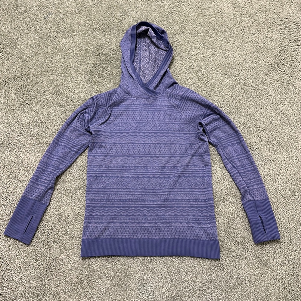 Rare Patterned Lululemon Lightweight Pullover Hoo… - image 1